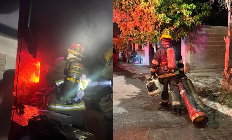 Provoca fuga de gas incendio en colonia La Palma